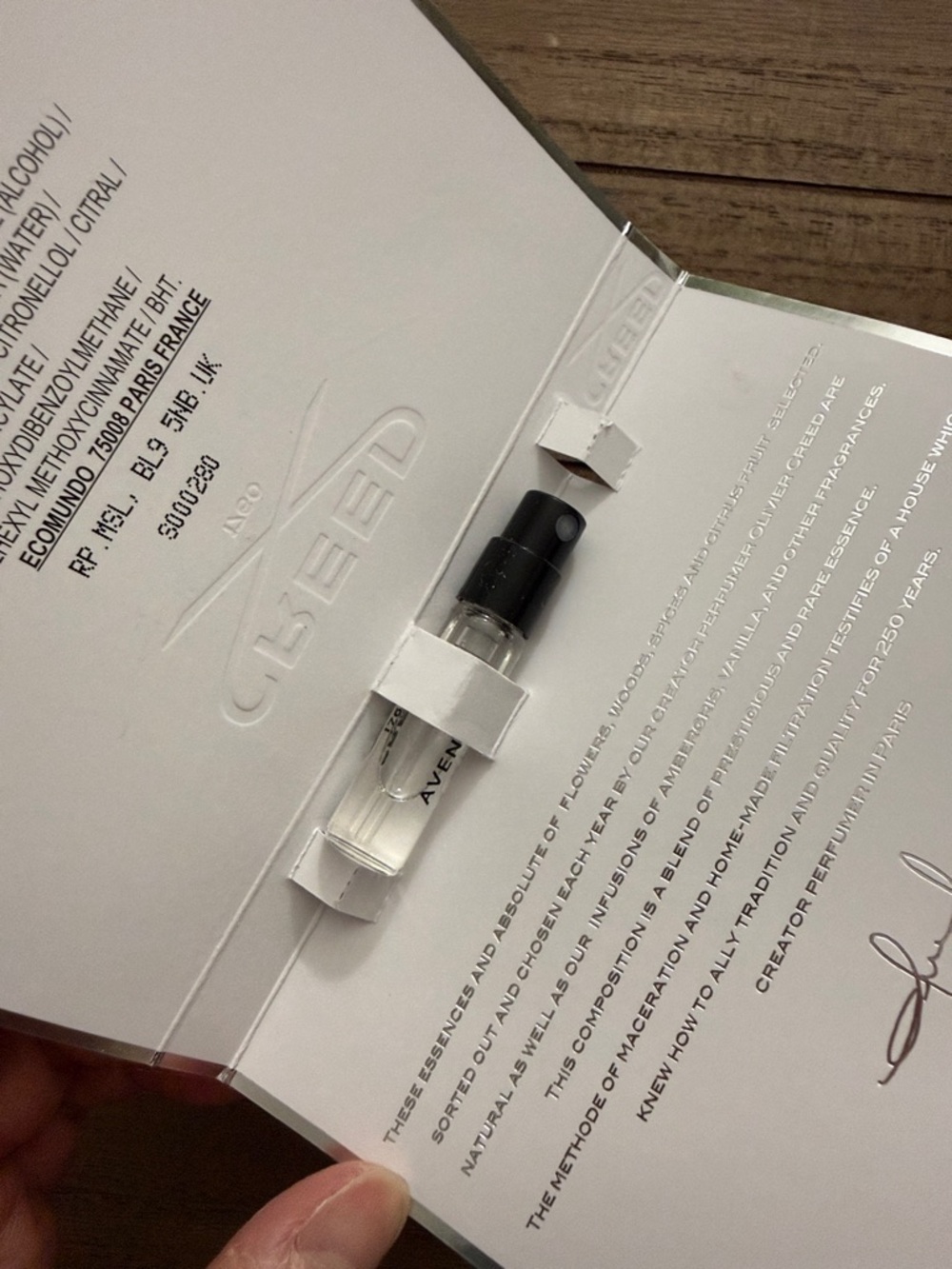 2 x 2 ml Sample Creed Aventus Perfume - Picture 4 of 6